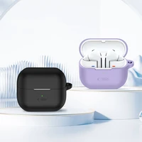Tech-Protect silikoninis dėklas su kabliuku Samsung Galaxy Buds 3 / 3 FE / 3 Pro ausinėms - violetinis