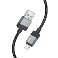 Kabelis USB A į Micro USB Hoco 2,4A 1 m X110 juodas