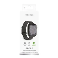 Puro Sport nailoninis dirželis Apple Watch 42 / 44 / 45 / 49 mm – juodos spalvos
