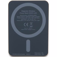 Guess Magnetinė 4G Strassed Metalinis Logotipas indukcinė išorinė baterija 15W 5000mAh - auksinė