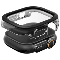 Uniq Voute dėklas su grūdintu stiklu Apple Watch Ultra 49 mm - juodas