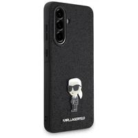 Karl Lagerfeld Fiksuotas Blizgus Ikonik Logotipo Metalinis Segtukas Dėklas telefonui Samsung Galaxy A36 - juodas
