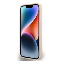 DKNY Odinis languotas mono raštas ir spausdintos juostos dėklas telefonui iPhone 15 Plus / 14 Plus - rožinis