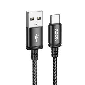 Kabelis USB A į USB C Hoco 3A 2 m X89 juodas