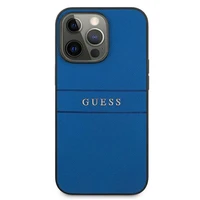 Guess Saffiano dirželis dėklas telefonui iPhone 13 Pro Max 6.7" - mėlynas