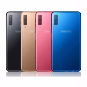 Galinis dangtelis skirtas Samsung A750 2018 A7 juodas (su kameros stikliuku) HQ