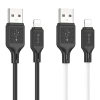 Kabelis USB-A į Lightning Hoco 2,4A 1 m X90 juodas