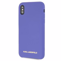 Karl Lagerfeld silikoninis dėklas iPhone X/Xs - violetinis