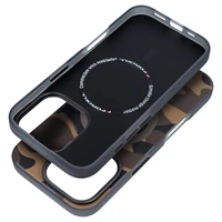 Dėklas telefonui FORCELL F-PROTECT su dviejų sluoksnių 4D technologija, militarinio kritimo testo suderinamas su MagSafe skirtas IPHONE 16 PLUS desertinis kamufliažas