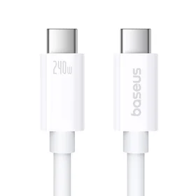 Baseus Superior 2 CB000066 USB-C / USB-C USB4 kabelis 240W 1.8m - baltas