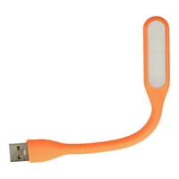 Mini LED lempa silikoninė USB oranžinė