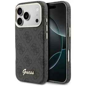 GUESS case for IPHONE 17 Pro Max compatible with MagSafe GUHMP17X5P4FWMSK (PU FW 4G Script) black