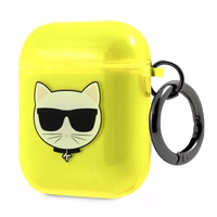 Karl Lagerfeld Choupette AirPods dėklas 1/2 - geltonas