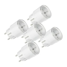 5 vnt. rinkinys Shelly Plug S MTR Gen3 12A išmaniųjų lizdų (balti)