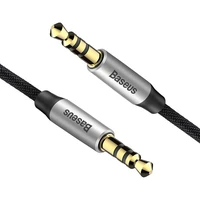Baseus Yiven Audio Kabelis 3,5 mm male Audio M30 1,5 m sidabro ir juodos spalvos kabelis