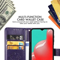 Dėklas Flower Book Samsung A556 A55 5G violetinis