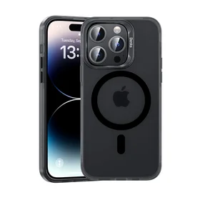 Benks magnetinis Lucid Armor dėklas telefonui iPhone 15 Pro Max - juodas