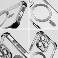 Dėklas telefonui ANTISHOCK ELECTRO skirtas IPHONE 16 Pro, suderinamas su MagSafe, juodas