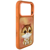 Nimmy Big Eyed Pet 2.0 Cat deklas iPhone 17 Pro - oranzinis
