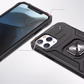 Wozinsky Ring Armor Case stovas tvirtas atsparus dėklas iPhone 13 rožinis auksas