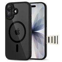 "Tech-Protect Magpeak Magsafe CC" dėklas "iPhone 17" - skaidrus, juodas