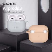 Tech-Protect silikoninis dėklas ausinėms Apple AirPods 3 - oranžinis