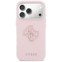 GUESS case for IPHONE 17 Pro GUHCP17L5PS4RGGP (PU FW Resin Logo) pink