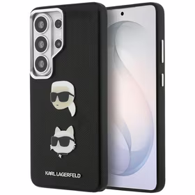 Karl Lagerfeld dėklas Saffiano Double Heads Metal Samsung Galaxy S26 Ultra juodas