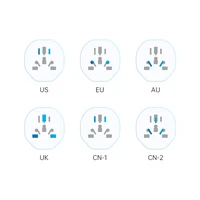 Tech-Protect universalus kelioninis adapteris į ES - baltas