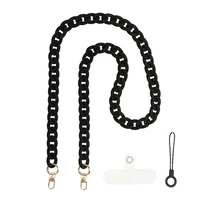 Telefono raištis 0072 juodas