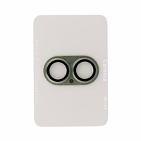 Tempered stiklas Tel Protect 95% AR+AF Full Metal kameros apsauga on camera for Iphone 17 žalias (camera island)