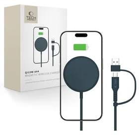 "Tech-Protect QI15W-A44" magnetinis belaidis įkroviklis su "MagSafe" - mėlynas