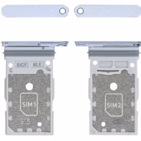 SIM kortelės laikiklis Samsung S931 S25/S936 S25 Plus Dual Icy blue originalus (service pack)