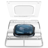 Spigen Elite Shield „EZ FIT“ hibridinis stiklas 2-PACK Apple Watch 10 (46MM) - skaidrus