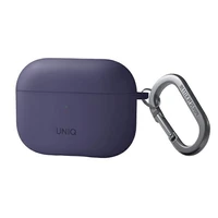 Uniq Nexo dėklas AirPods Pro 2 + ausų kabliukai - violetinė