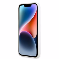 Karl Lagerfeld KLHCP14MSNIKBCH iPhone 14 Plus 6.7" kietasis dėklas baltas/baltas Silikoninis Ikonik