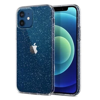 Crystal Glitter dėklas telefonui Iphone 12 Pro Max sidabrinis
