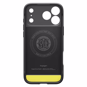 Spigen Rugged Armor Mag Magnetinis dėklas telefonui iPhone 17 Pro - matinė juoda