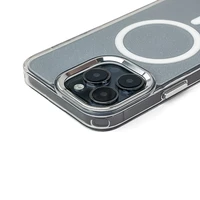 Blizgus dėklas MagSafe iPhone 16 Pro - baltas su blizgučiais