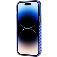 Audi IML Magnetinis dėklas su dideliu logotipu telefonui iPhone 14 Pro Max - mėlynas