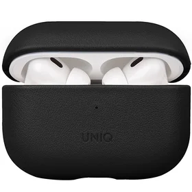 Uniq Terra Natūralios Odos dėklas AirPods Pro 2 - juodas