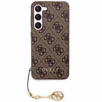 Guess 4G Charms Collection dėklas telefonui Samsung Galaxy A35 - rudas