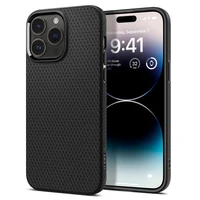 Spigen Liquid Air dėklas iPhone 14 Pro – matinis juodas