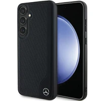 Mercedes odinis Debossed Line magnetinis dėklas telefonui Samsung Galaxy S24+ - juodas