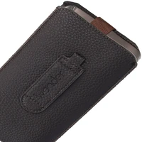 WONDER Deko Pouch Case (Size L) for Iphone 13 Mini/12 Mini/SE 2020/2022/7/8 chocolate