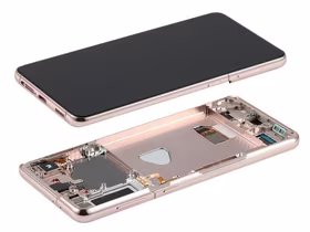 Ekranas Samsung G996 S21 Plus su lietimui jautriu stikliuku ir rėmeliu Phantom Violet originalus (assembled service pack)