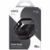 Uniq Keva Verge Dėklas for Apple Watch 49mm - juodas