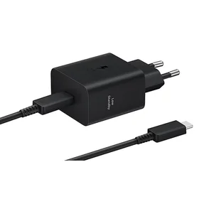 Įkroviklis Samsung EP-T4511XBEGEU 45W + USB-C to USB-C cable 1.8m juodas