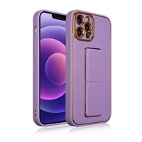 Naujas Kickstand dėklas telefonui iPhone 13 Pro Max su stovu violetinis
