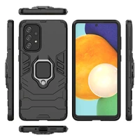 Ring Armor tvirtas hibridinis dėklas su magnetiniu laikikliu Samsung Galaxy A73 juodas
